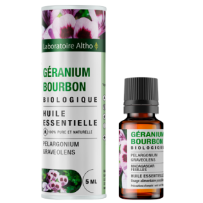 kologisk Bourbon Geranium terisk olie - 5 ml.