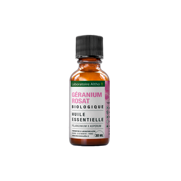 kologisk Rose Geranium terisk olie - 30 ml.