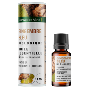 kologisk Bl Ingefr terisk olie - 5 ml.
