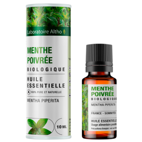 kologisk Pebermynte/MENTHE POIVREE terisk olie - 10 ml.