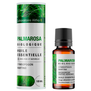 kologisk Palmarosa terisk olie - 10 ml.