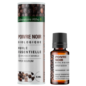 kologisk Sort Peber terisk olie - 5 ml.
