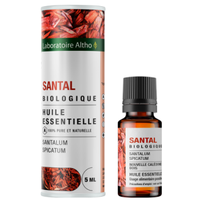 kologisk Sandalwood terisk olie - 5 ml.